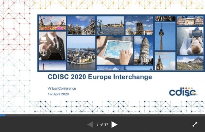CDISC 2020 talk on EHDEN