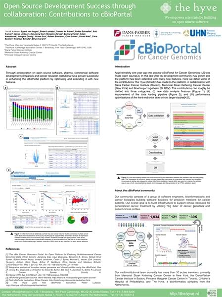 Cbioportal OSS collab bioit 2016